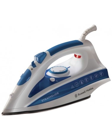 RUSSELL HOBBS 23070 ANTI-DRIP STEAMGLIDE IRON IN BLUE AND WHITE 2400W