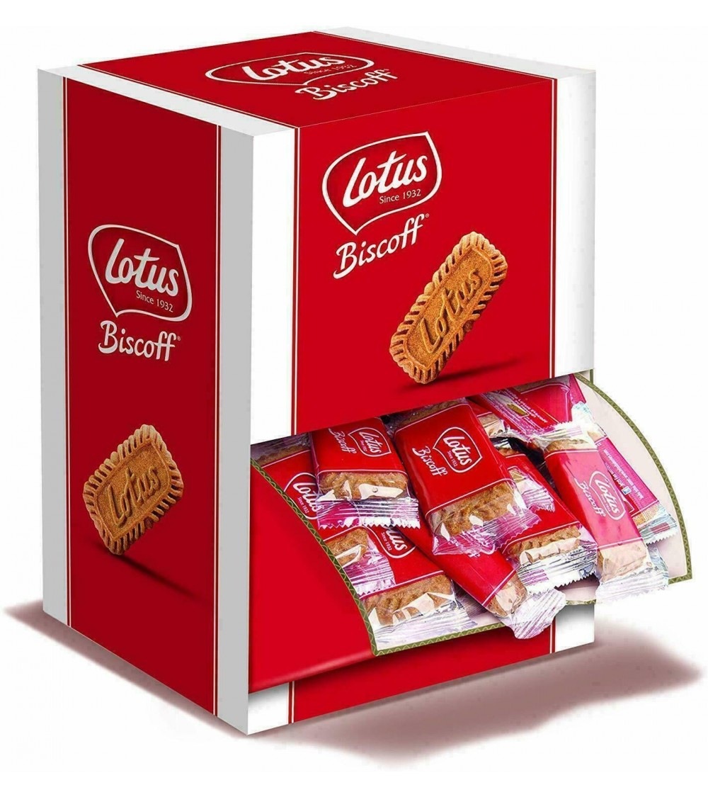 Lotus Biscoff Dispenser Box - Individually Wrapped Caramelised Biscuits ...